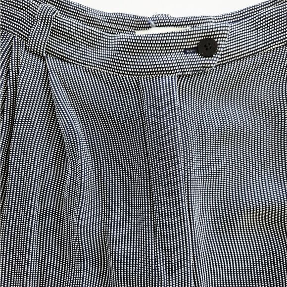 Vintage Ann Taylor Checked High Waisted Pleated Wide Leg Relaxed Trouser Pant 14 - Picture 4 of 11